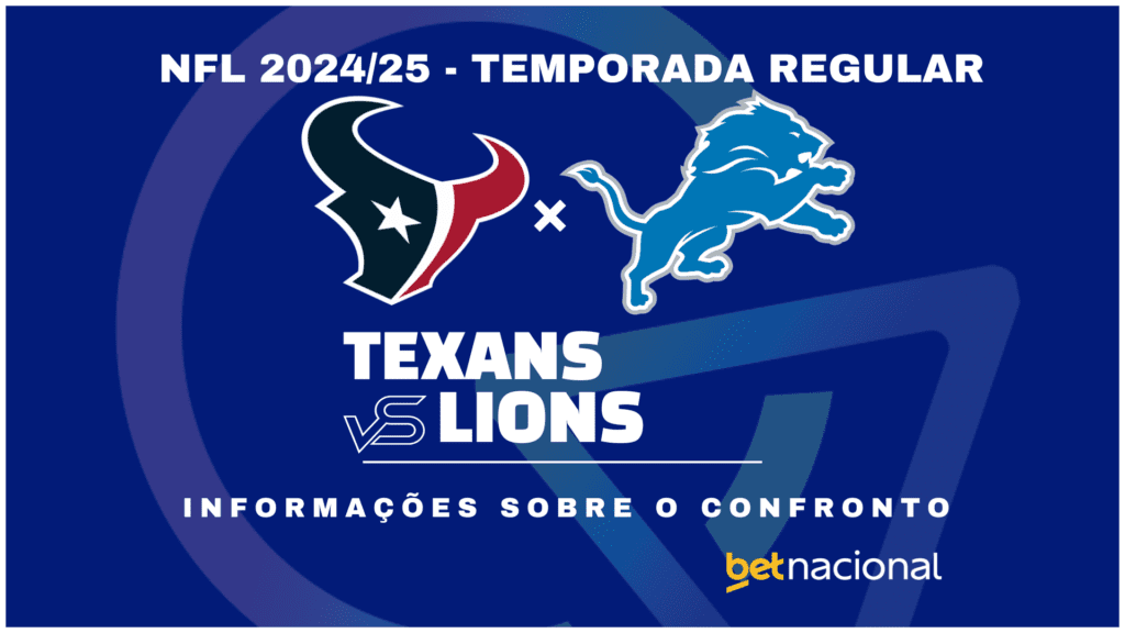 Texans x Lions - NFL 2024/25