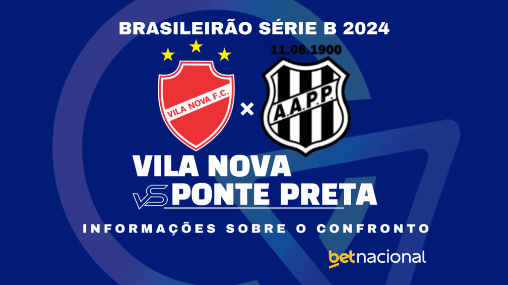 Vila Nova x Ponte Preta Série B 2024