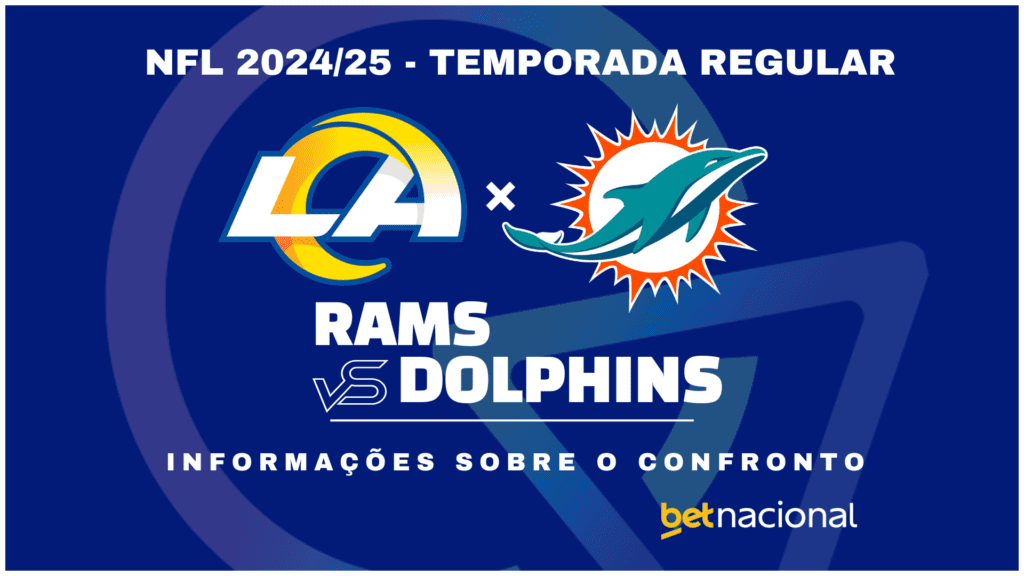 Los Angeles Rams x Miami Dolphins: onde assistir ao vivo, horário e estatísticas