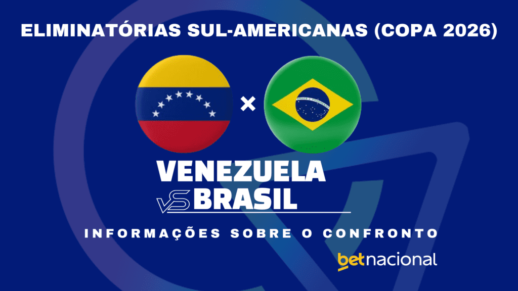 Venezuela x Brasil: onde assistir ao vivo, horário, escalações e estatísticas