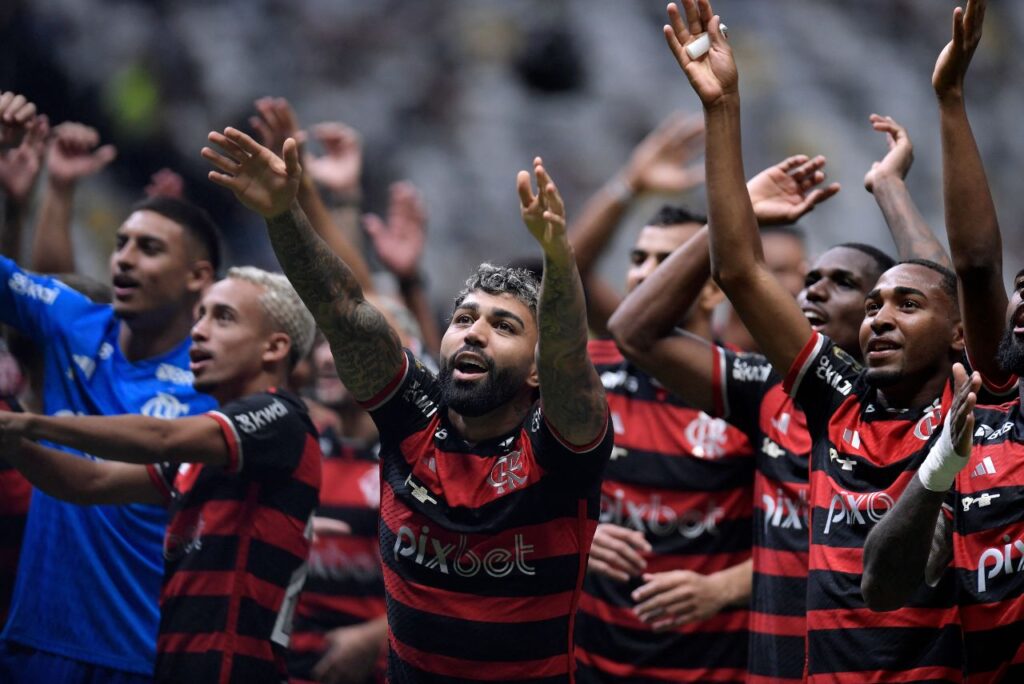 Gabigol comemorando título da Copa do Brasil