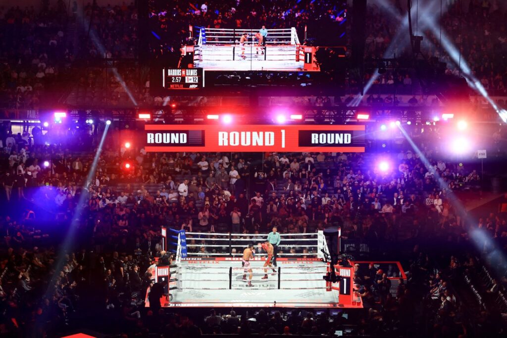 Evento de boxe foi realizado no AT&T Stadium, nos Estados Unidos (Foto: Christian Petersen/Getty Images via AFP)