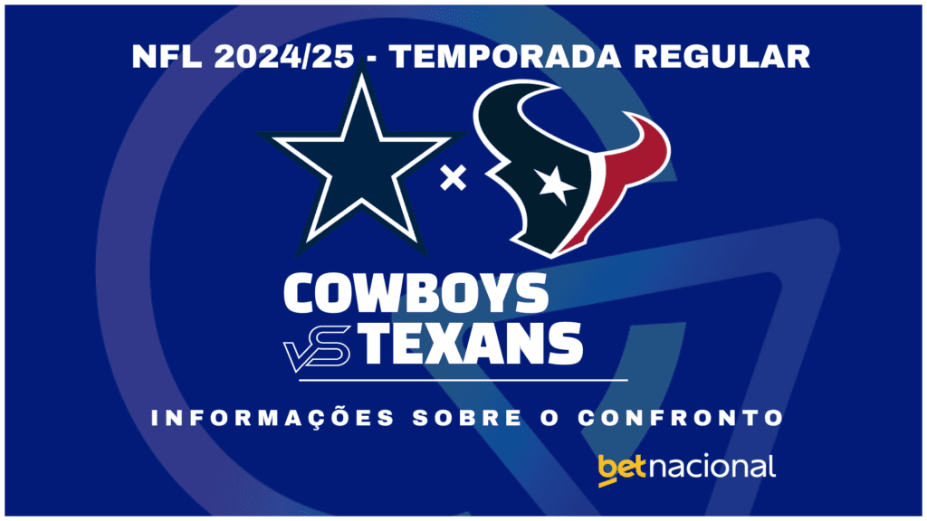 Dallas Cowboys x Houston Texans: onde assistir ao vivo, horário e palpites