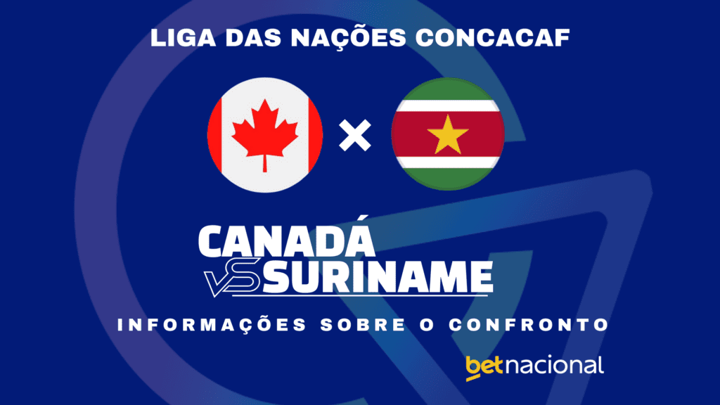 Canadá x Suriname: onde assistir ao vivo, horário, escalações e estatísticas