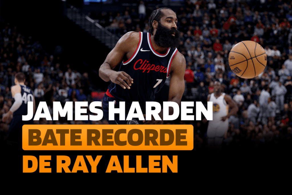 ARENA NBA: James Harden faz história e supera recorde de Ray Allen