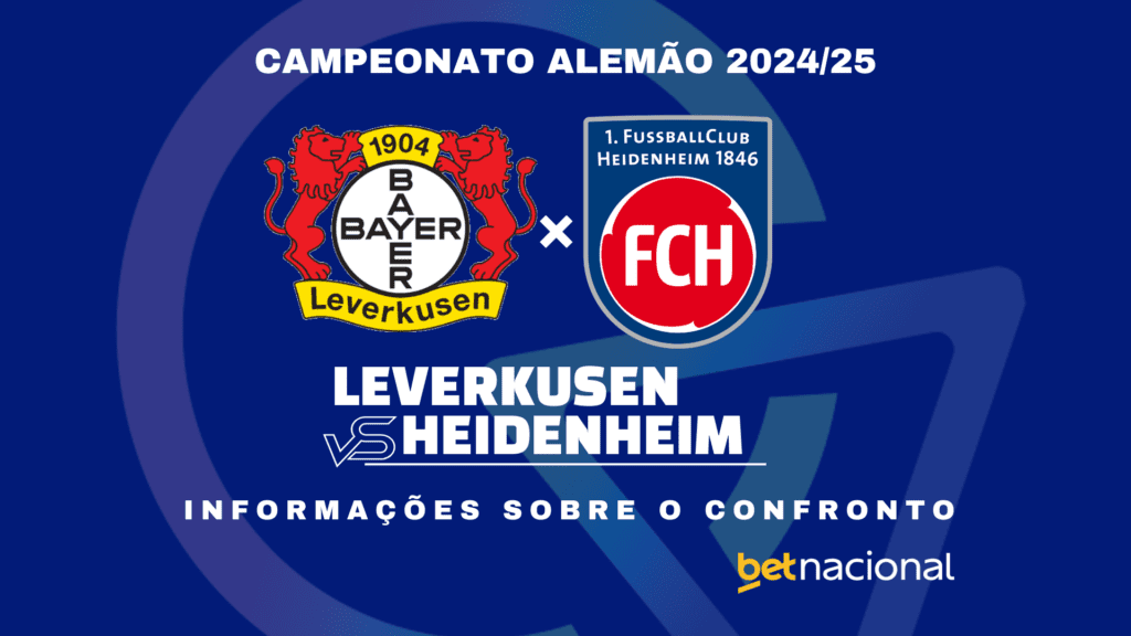 Leverkusen x Heidenheim: onde assistir ao vivo, horário, escalações e palpites