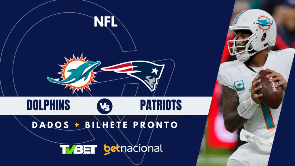 Miami Dolphins x New England Patriots: onde assistir ao vivo, horário e palpites