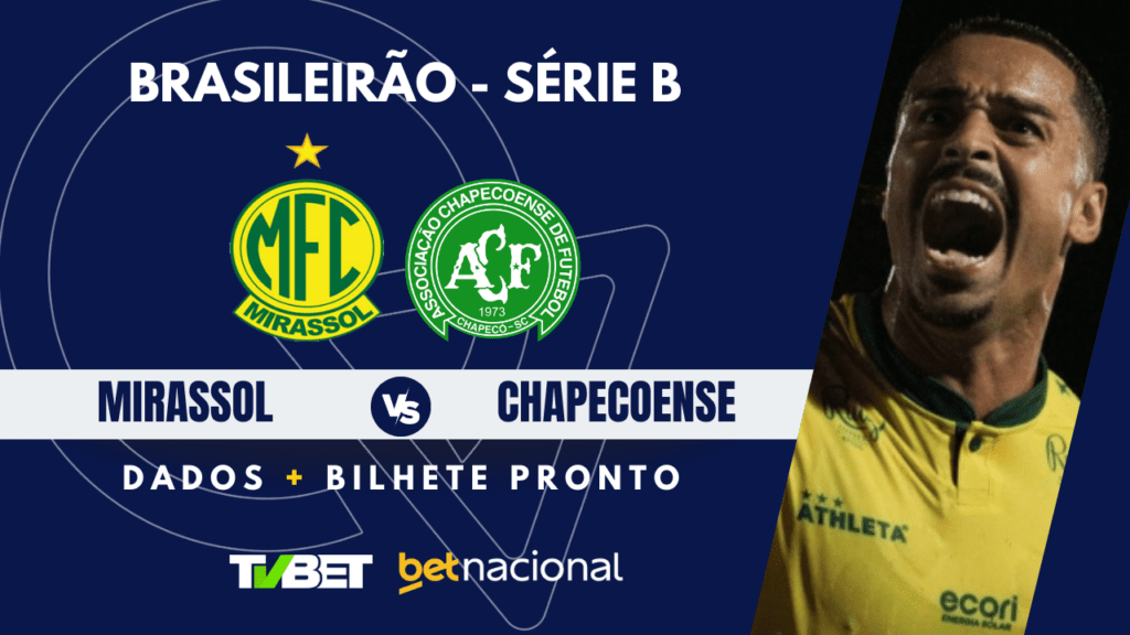 Mirassol x Chapecoense: tempo real, onde assistir, horário, escalações e palpites