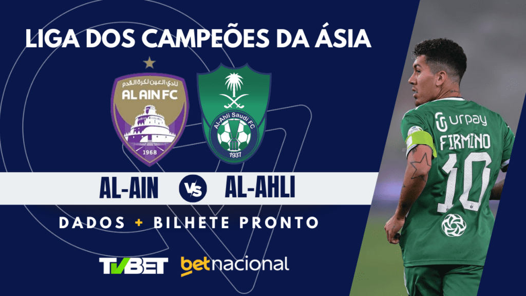 Al-Ain x Al-Ahli: tempo real, onde assistir, horário, escalações e palpites