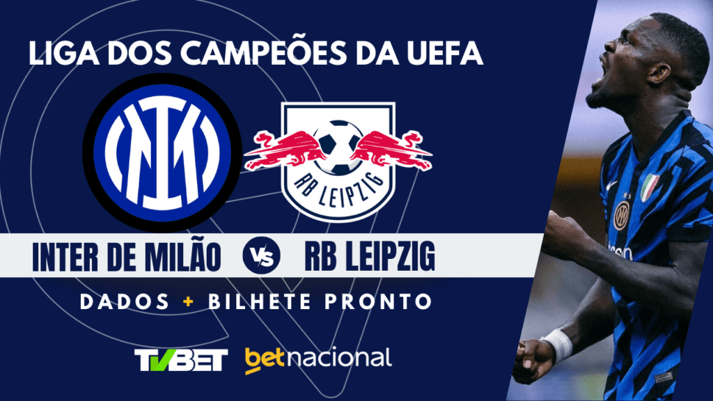 Inter de Milão x RB Leipzig: tempo real, onde assistir, horário, escalações e palpites