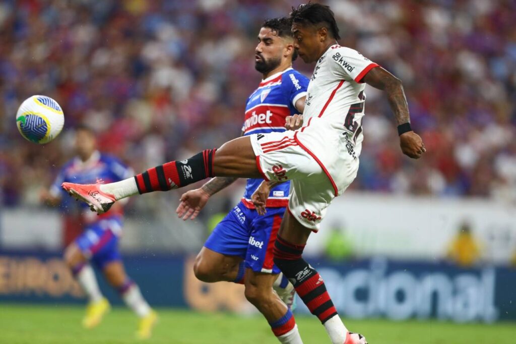 Flamengo e Fortaleza não balançaram as redes no jogo. Foto: Gilvan de Souza / CRF