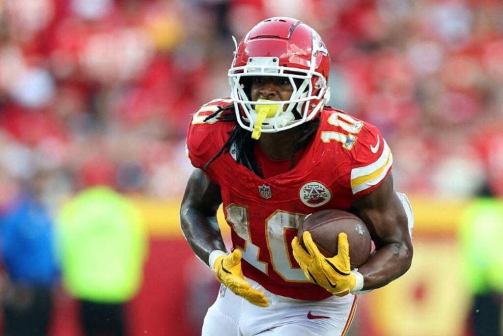 Isiah Pacheco se machucou logo na semana 2 da NFL. Foto: JAMIE SQUIRE / GETTY IMAGES NORTH AMERICA / Getty Images via AFP