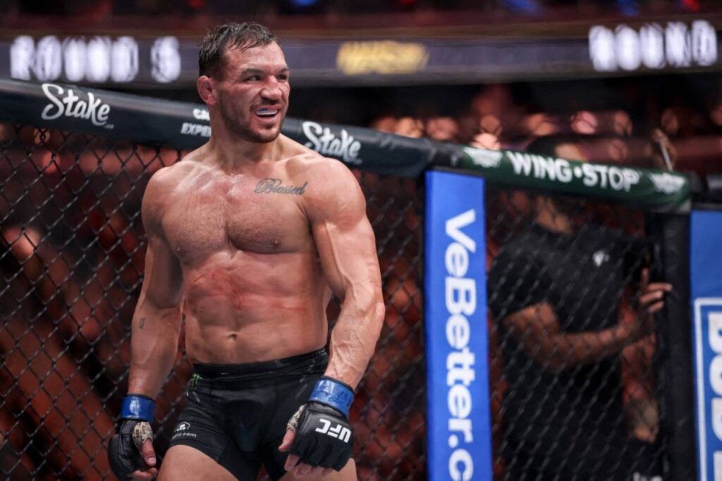 Michael Chandler perdeu a revanche contra Charles do Bronx. Foto: Sarah Stier / GETTY IMAGES NORTH AMERICA / Getty Images via AFP