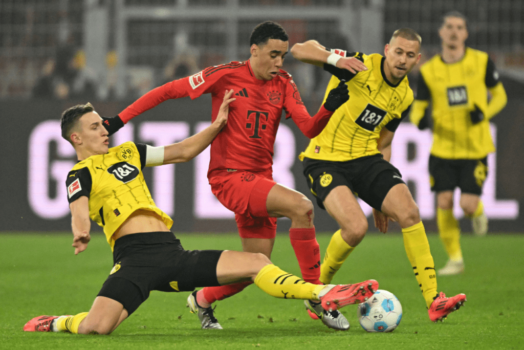 Jamal Musiala marcou o gol de empate do Bayern de Munique