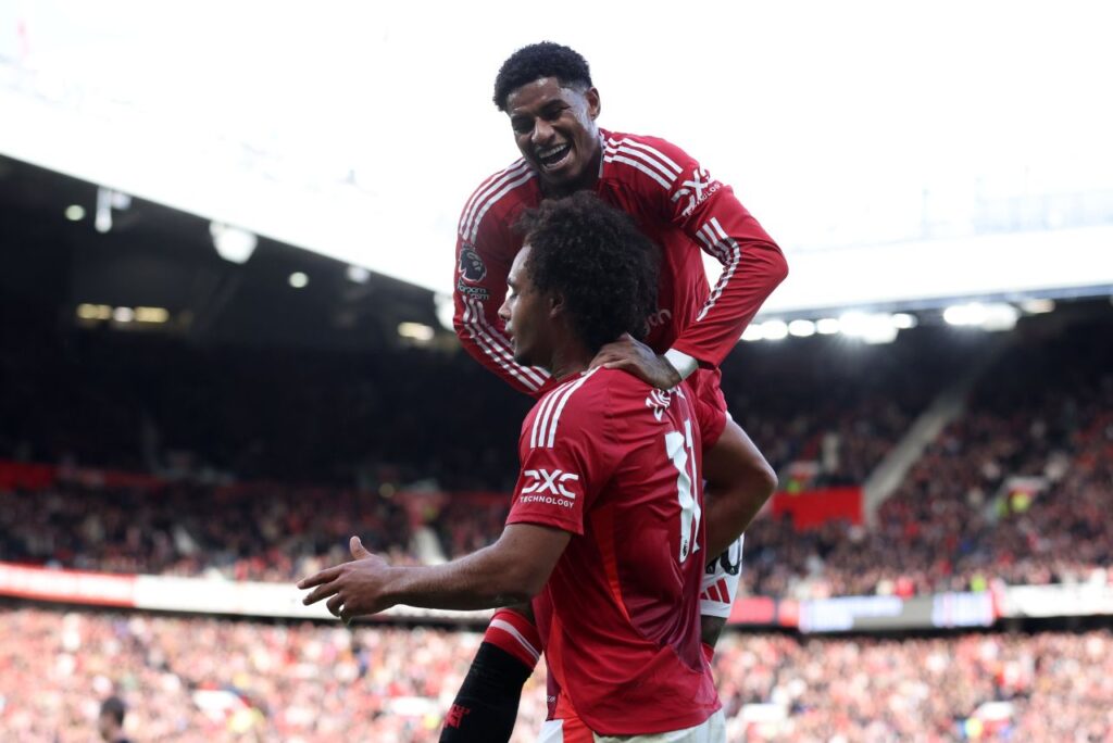 Rashford e Zirkzee marcaram para o Manchester United