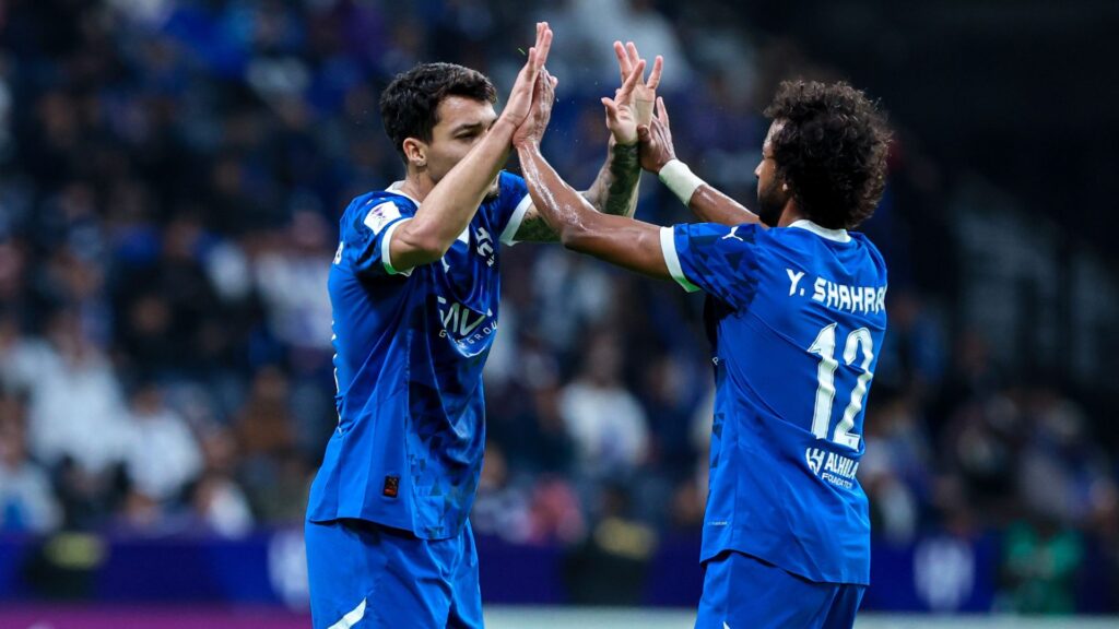 Marcos Leonardo marcou um dos gols da vitória do Al-Hilal (Foto: Reprodução)