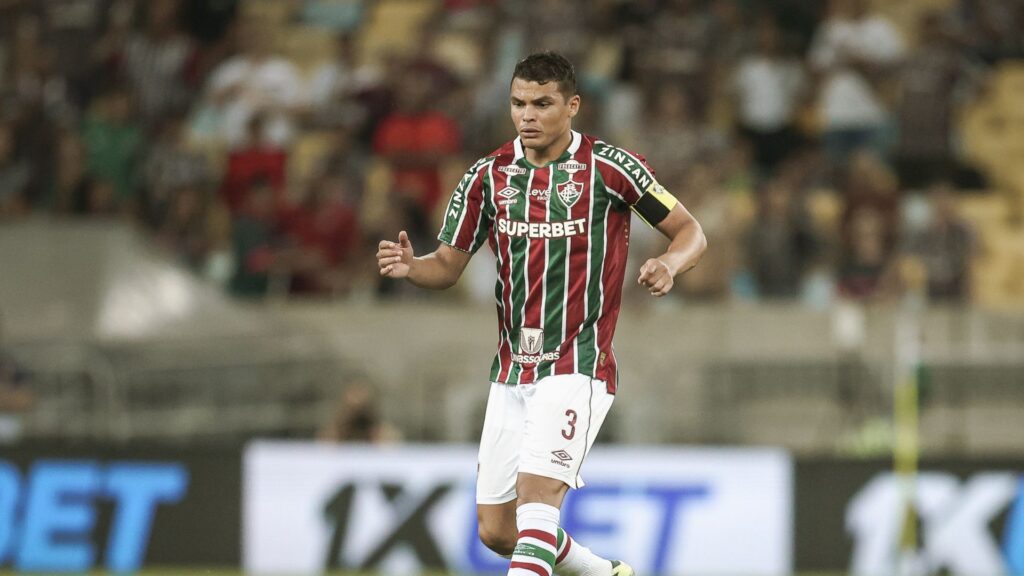 Thiago Silva em campo pelo Fluminense