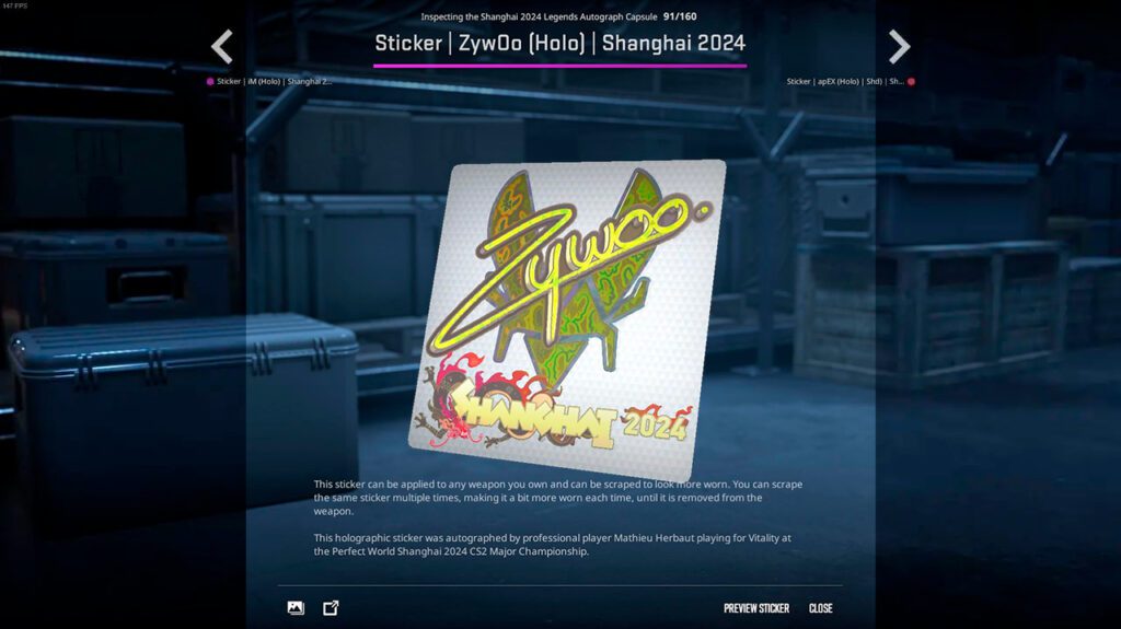 ZywOo Sticker