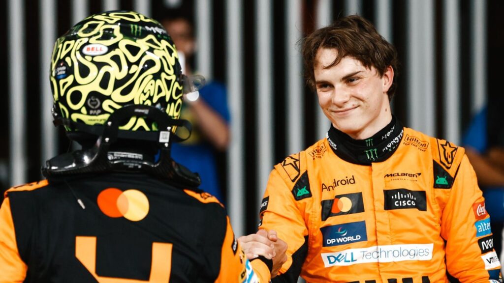 Oscar Piastri e Lando Norris vão sair na frente no GP de Abu Dhabi de F1 (Foto: Reprodução)