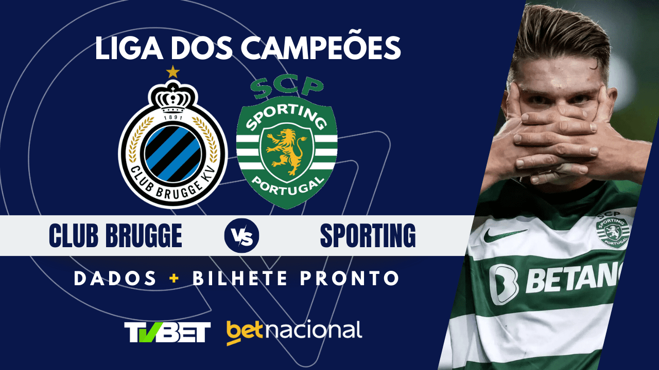 Club Brugge x Sporting: tempo real, onde assistir ao vivo, horário ...