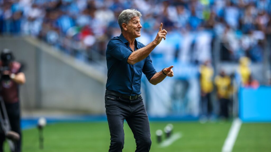 Renato Gaúcho durante derrota do Grêmio para o Corinthians