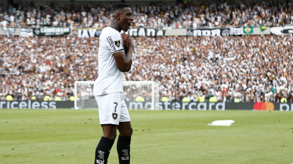 Luiz Henrique marcou na final da Libertadores da América. Foto: Vitor Silva/Botafogo