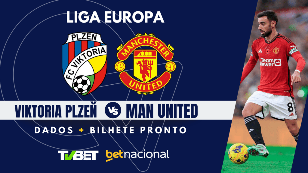 Viktoria x Manchester United Liga Europa.