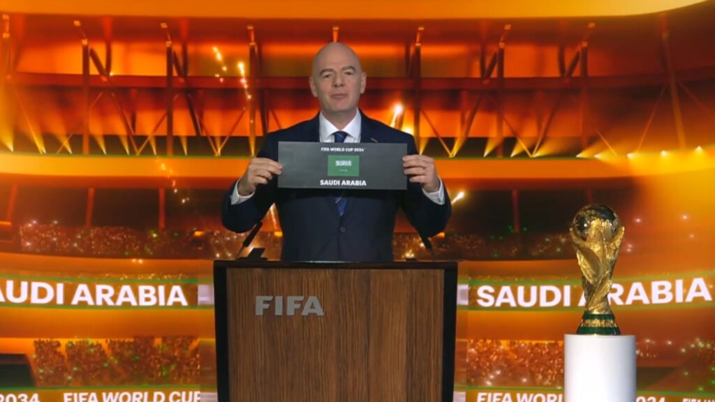 Presidente da Fifa, Gianni Infantino anunciou sedes da Copa do Mundo de 2030 e 2034