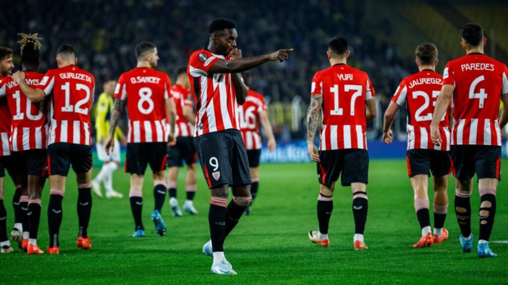 Inaki Williams balançou as redes duas vezes na vitória do Athletic Bilbao. Foto: KEMAL ASLAN / AFP