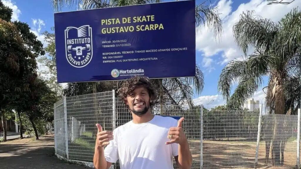 Pista em Hortolândia leva o nome de Gustavo Scarpa (Foto: Reprodução)