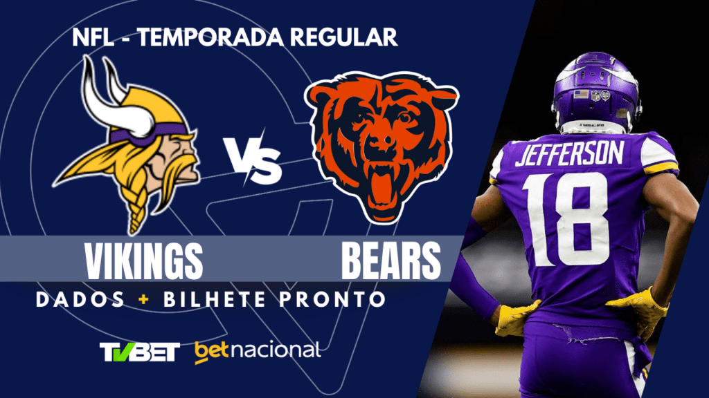 Vikings x Bears NFL.