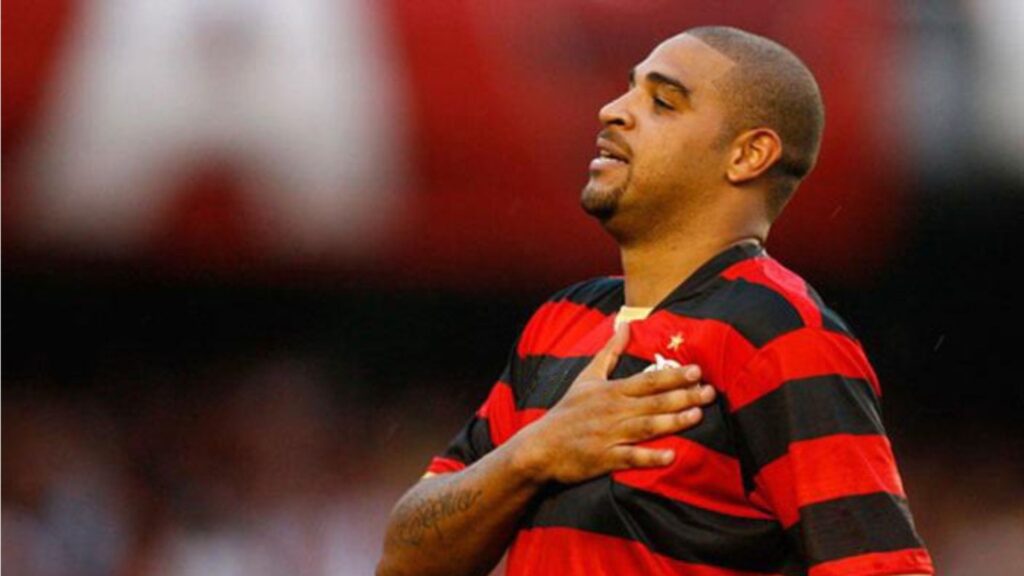 Adriano fez história no Flamengo