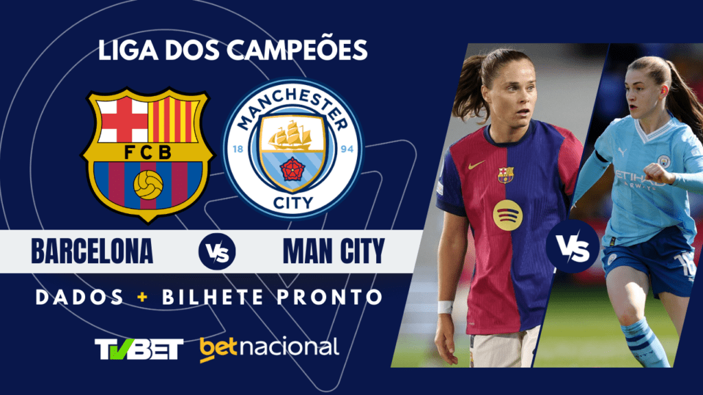 Barcelona x Man City - Champions Feminina 2024/25