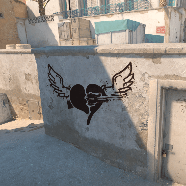 grafite feito pela FaZe Clan para jogada de ropz