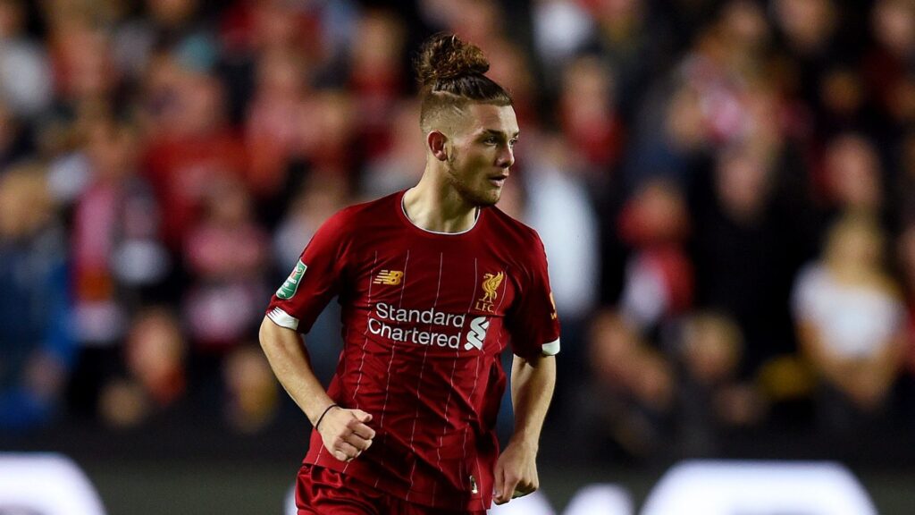 Harvey Elliott durante sua primeira temporada no Liverpool