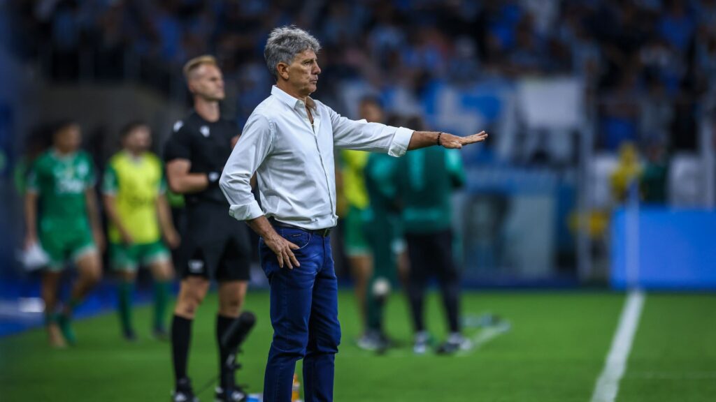 Renato Gaúcho durante partida do Grêmio