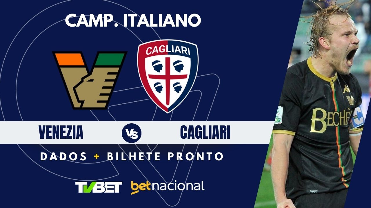 Venezia x Cagliari: tempo real, onde assistir, horário, escalações e