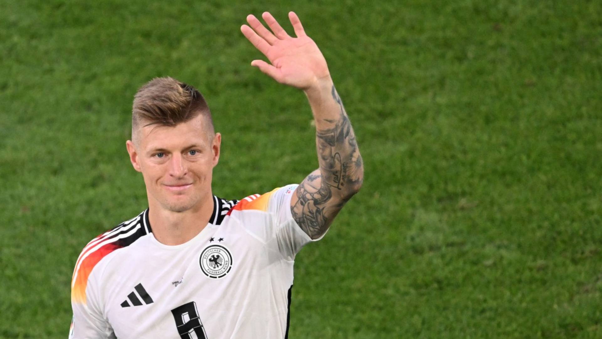 Toni Kroos em seu último jogo pela a Alamanha. Foto: Kirill KUDRYAVTSEV / AFP