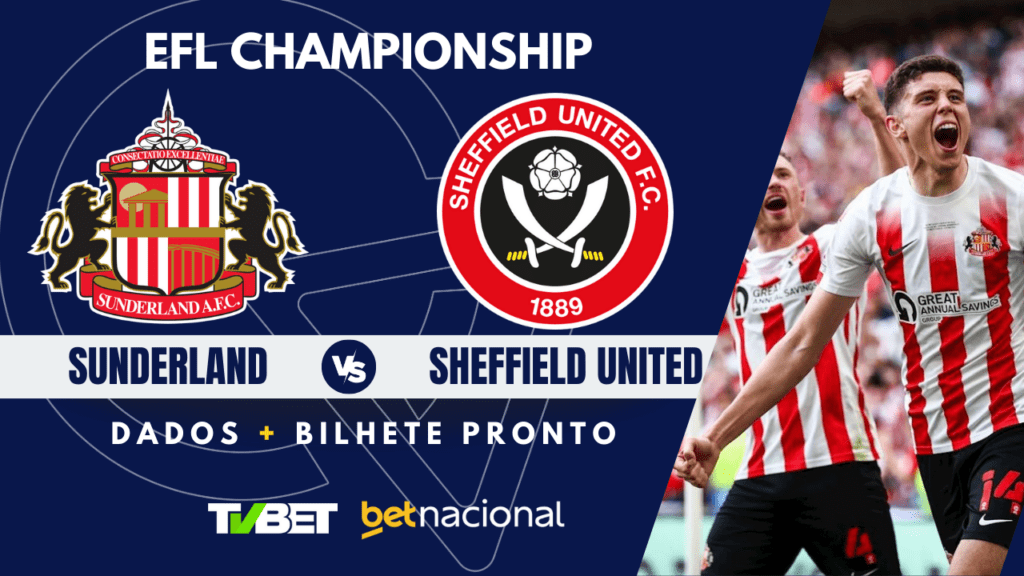 Sunderland x Sheffield United Championship.