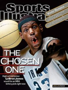 LeBron James, na Sports Illustrated, em 2002