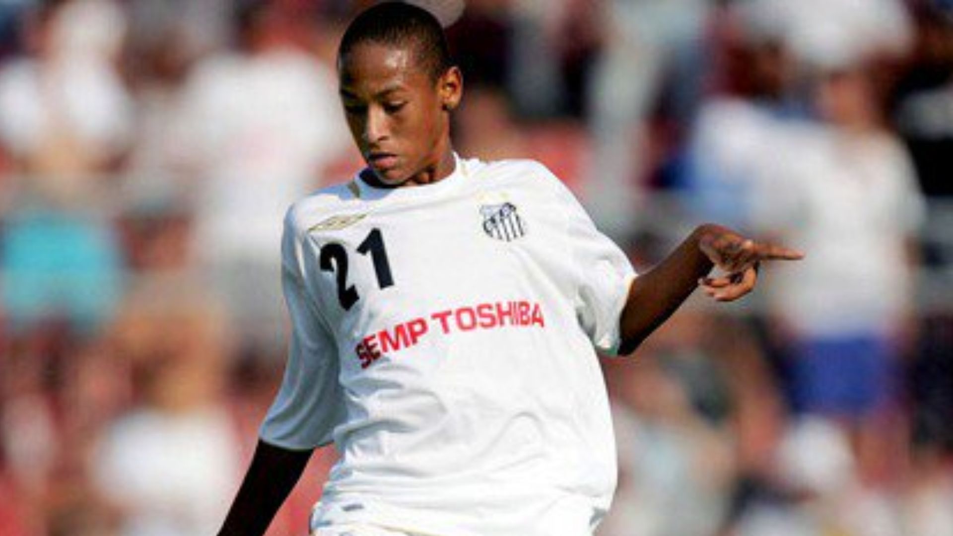 Neymar em campo na Copinha de 2008