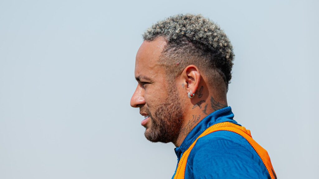 Neymar em treino do Al-Hilal