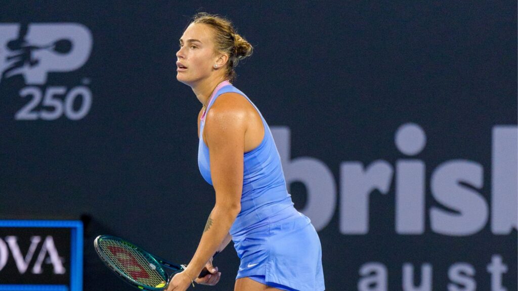 Sabalenka em quadra na Austrália