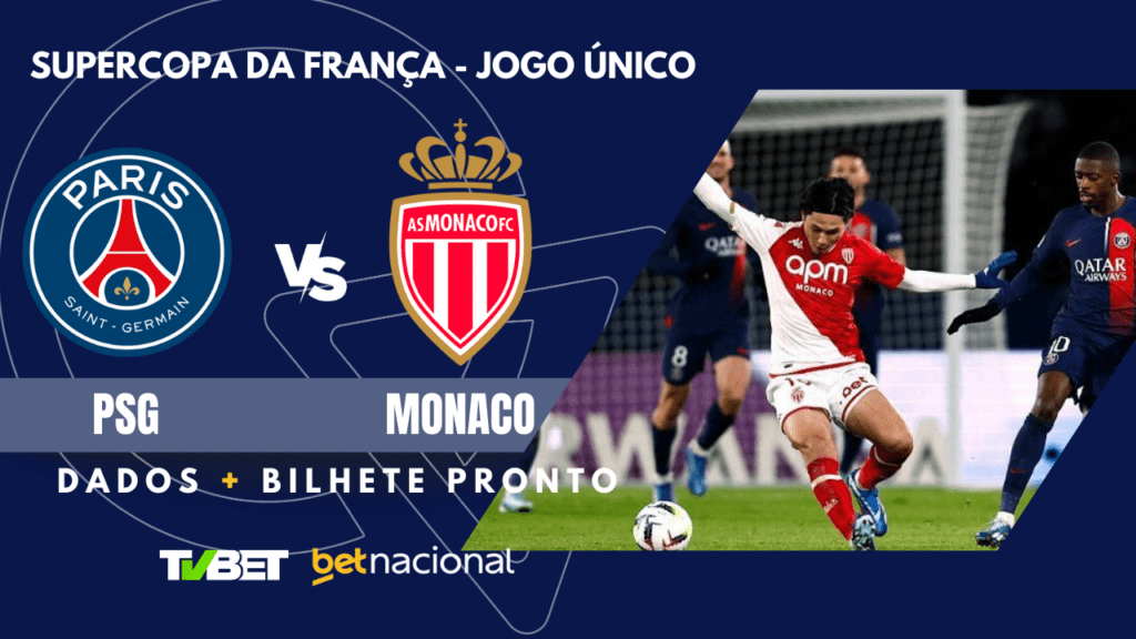 PSG x Monaco Supercopa da França.