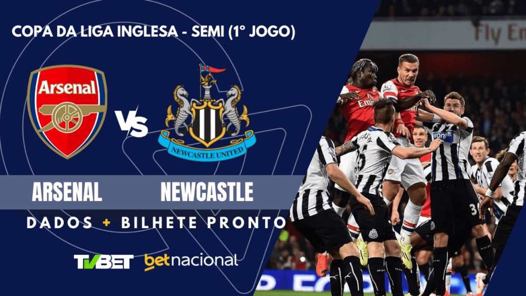 Arsenal x Newcaslte - Copa do Liga Inglesa.