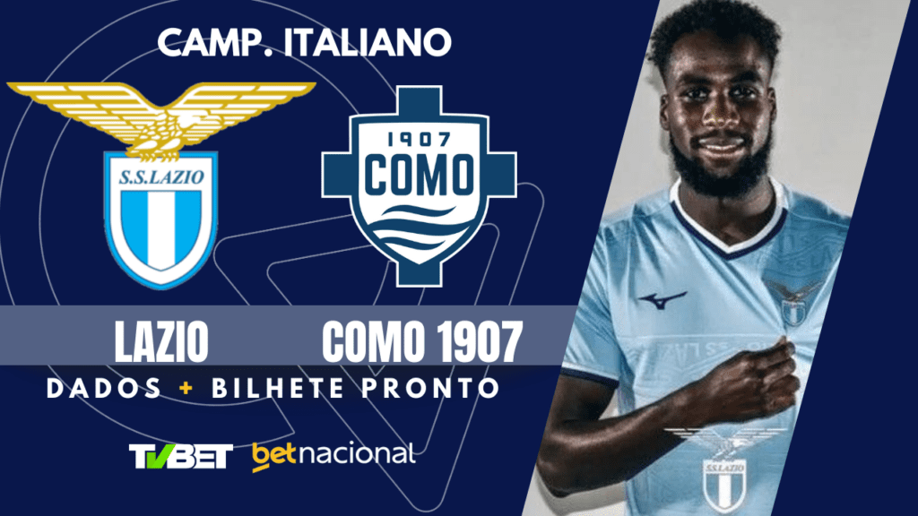 Lazio x Como - Campeonato Italiano.