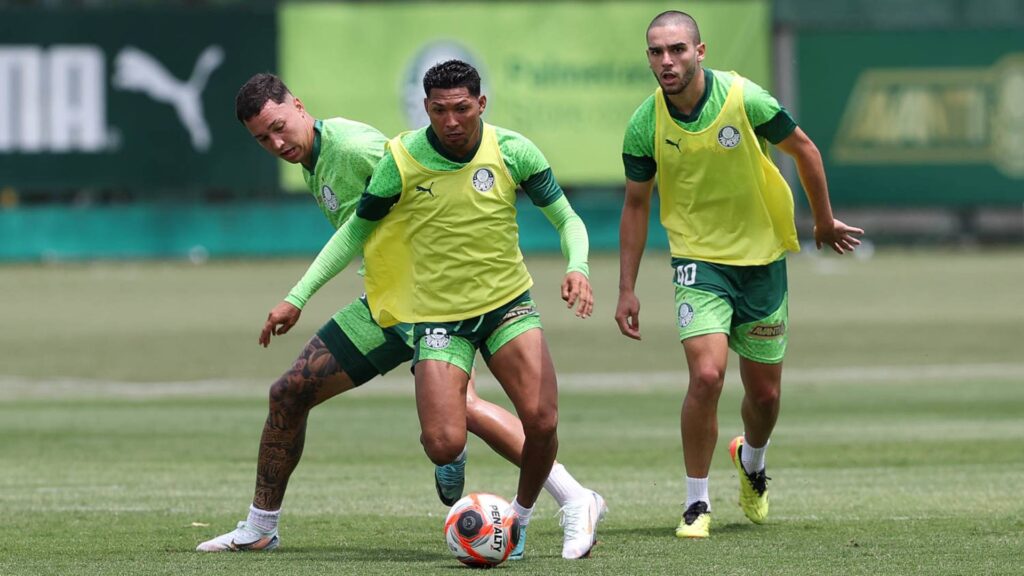 Rony está treinando normalmente no Palmeiras. Foto: Cesar Greco/Palmeiras