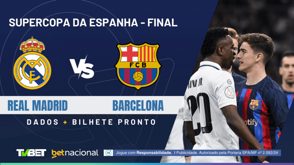 Real Madrid x Barcelona - Supercopa da Espanha - Final.