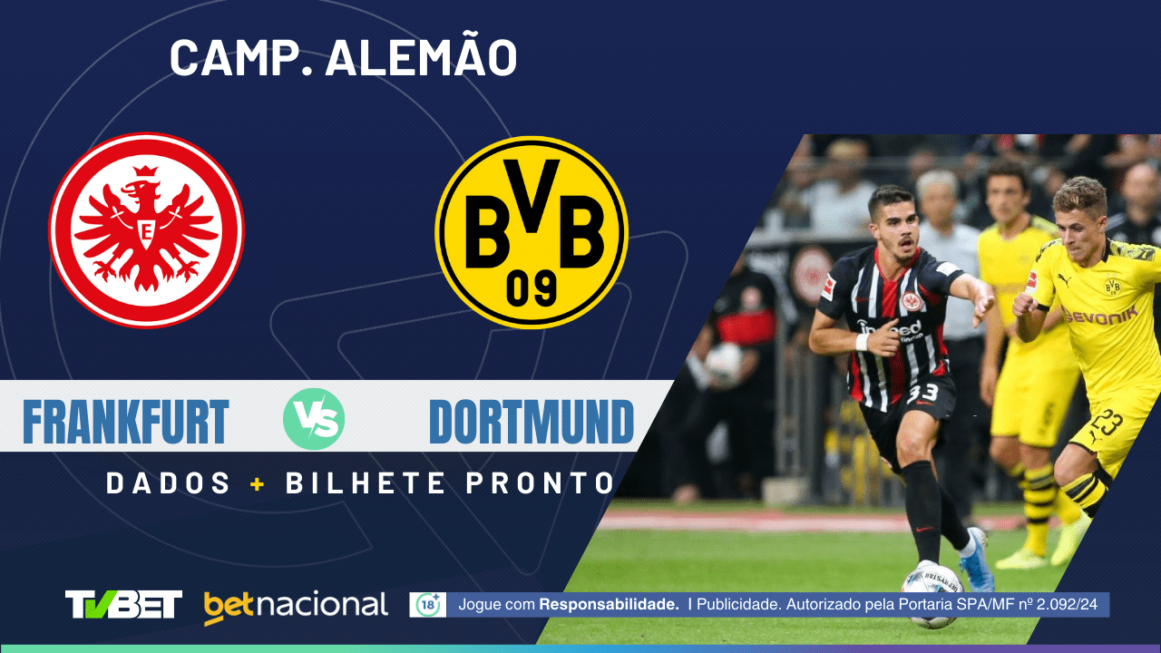 Eintracht Frankfurt x Borussia Dortmund: tempo real, onde assistir ...