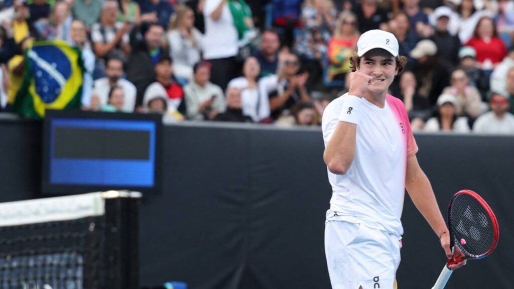 João Fonseca fez a sua estreia e torneios do Grand Slam. Foto: Reprodução/X